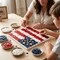 American Flag Button Bundle – Red, White & Blue Buttons with Gold Stars – Patriotic Craft Kit for DIY Flag Art on 8x10 Canvas – By Buttons Galore and More